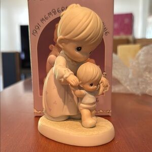 Precious Moments Figurine - Mother and Child in Cream
